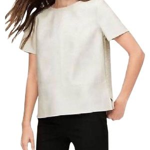 Ann Taylor Loft Vegan Leather Top